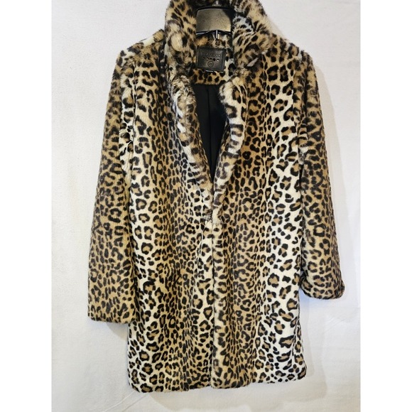 Blank NYC Jackets & Blazers - BlankeNYC Women's‎ XS Faux Fur Coat Leopard Print
